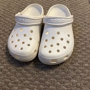 Women’s white crocs size 9